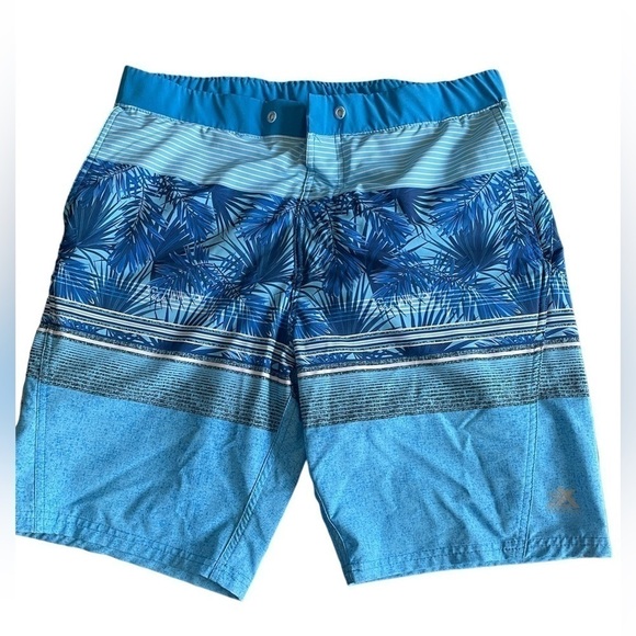 Zeroxposur Mens Blue Swim Trunks Size Medium - Picture 1 of 9